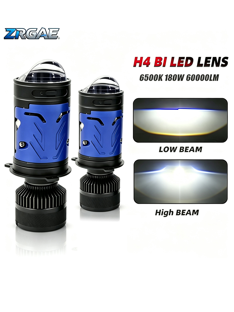 Home Cinema Projector - 2Pcs H4 Bi Mini LED Projector