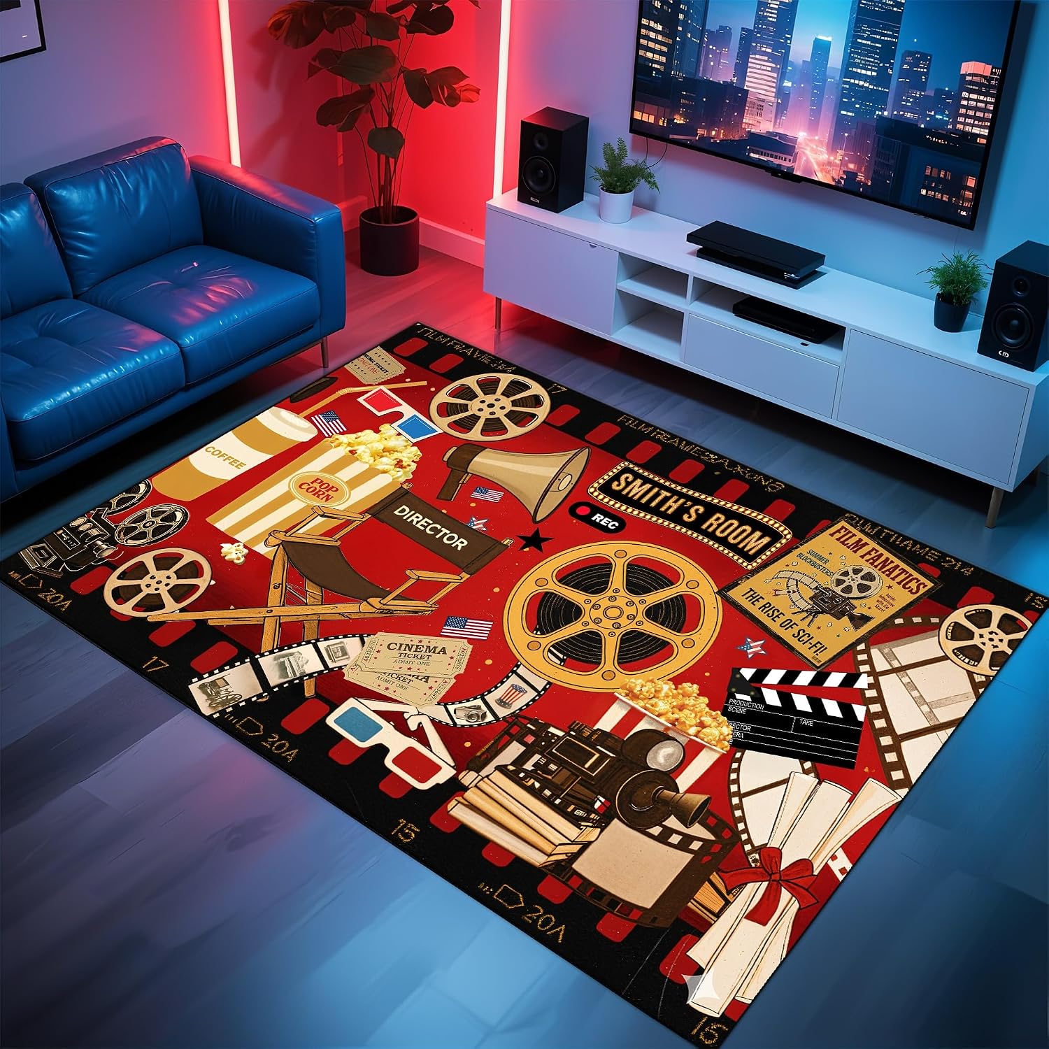 Custom Name Cinema Theme Carpe - Home Cinema Night recension och pris