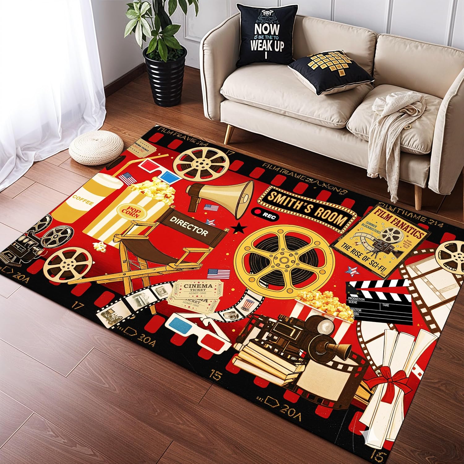 Custom Name Cinema Theme Carpe - Home Cinema Night recension och pris
