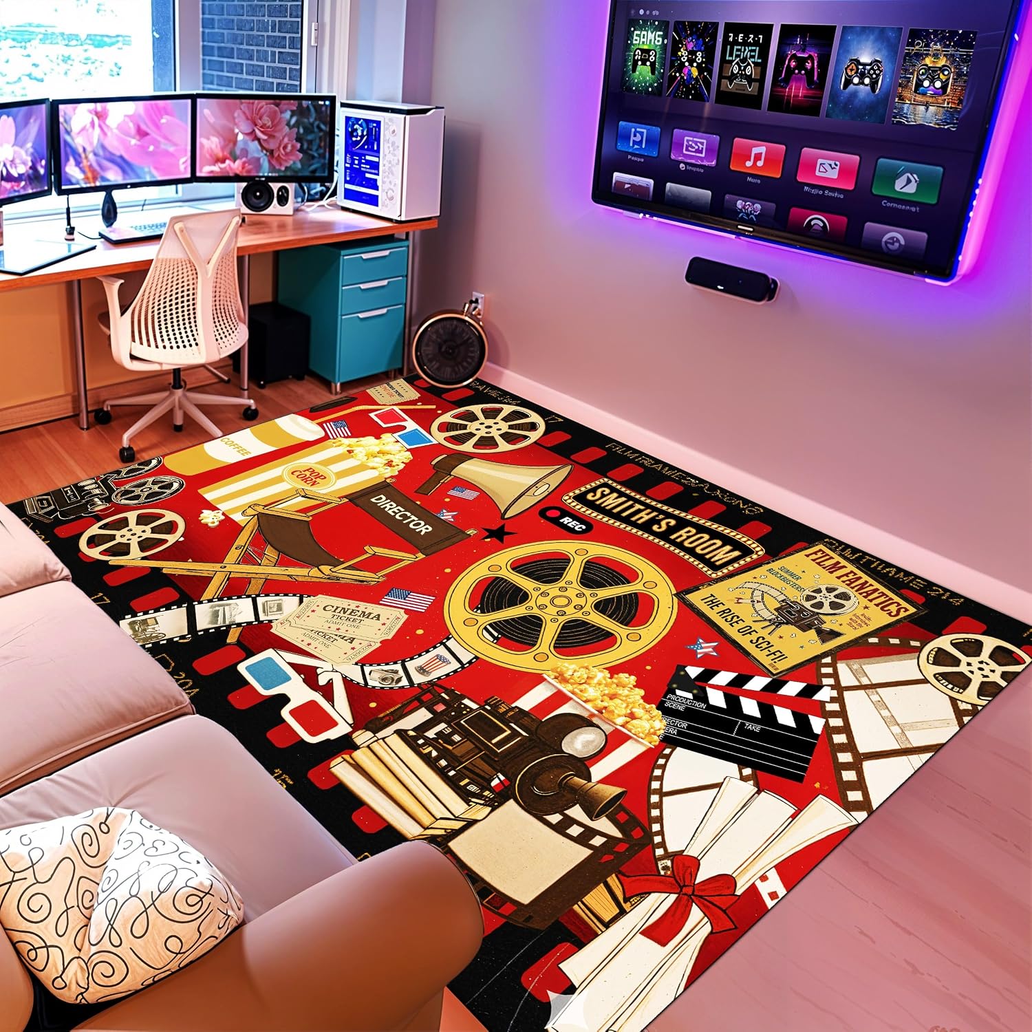Custom Name Cinema Theme Carpe - Home Cinema Night recension och pris