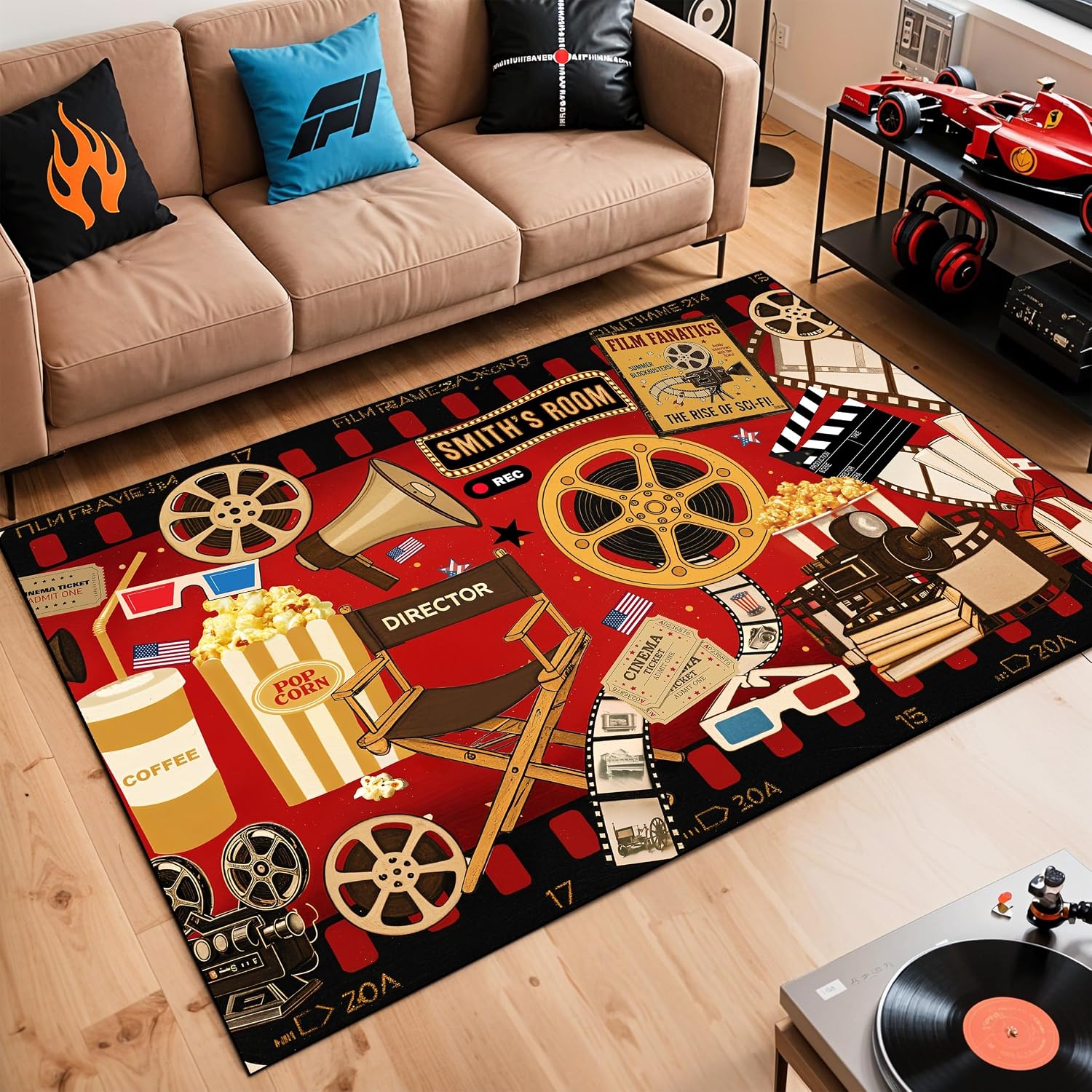 Custom Name Cinema Theme Carpe - Home Cinema Night recension och pris