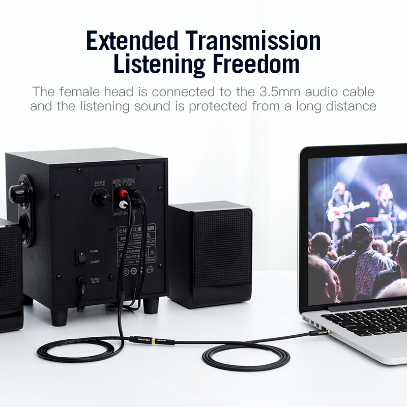 Vention Jack 3.5mm Female to 2 - Home Cinema Beamer recension och pris