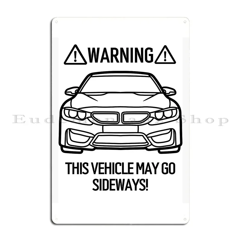 Race Day Warning Metal Plaque  - Home Cinema Today recension och pris