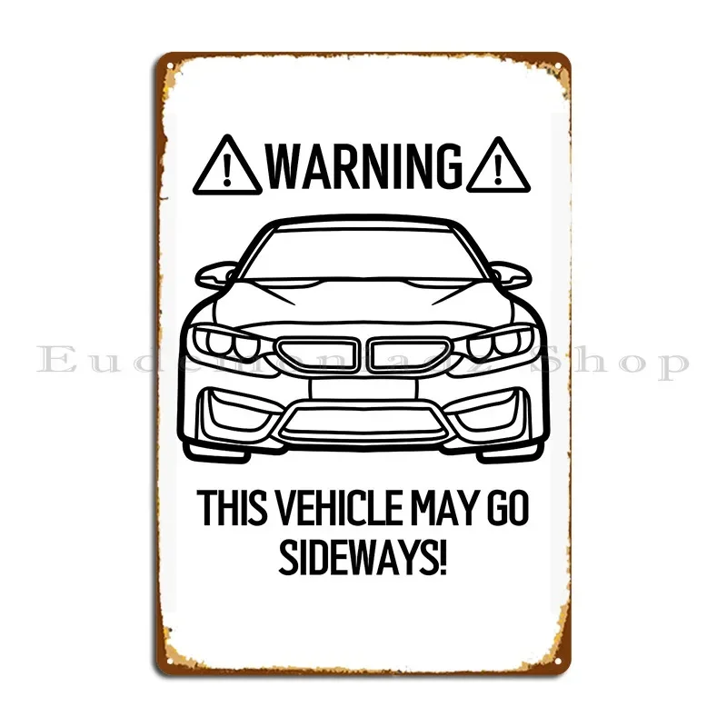 Race Day Warning Metal Plaque  - Home Cinema Today recension och pris