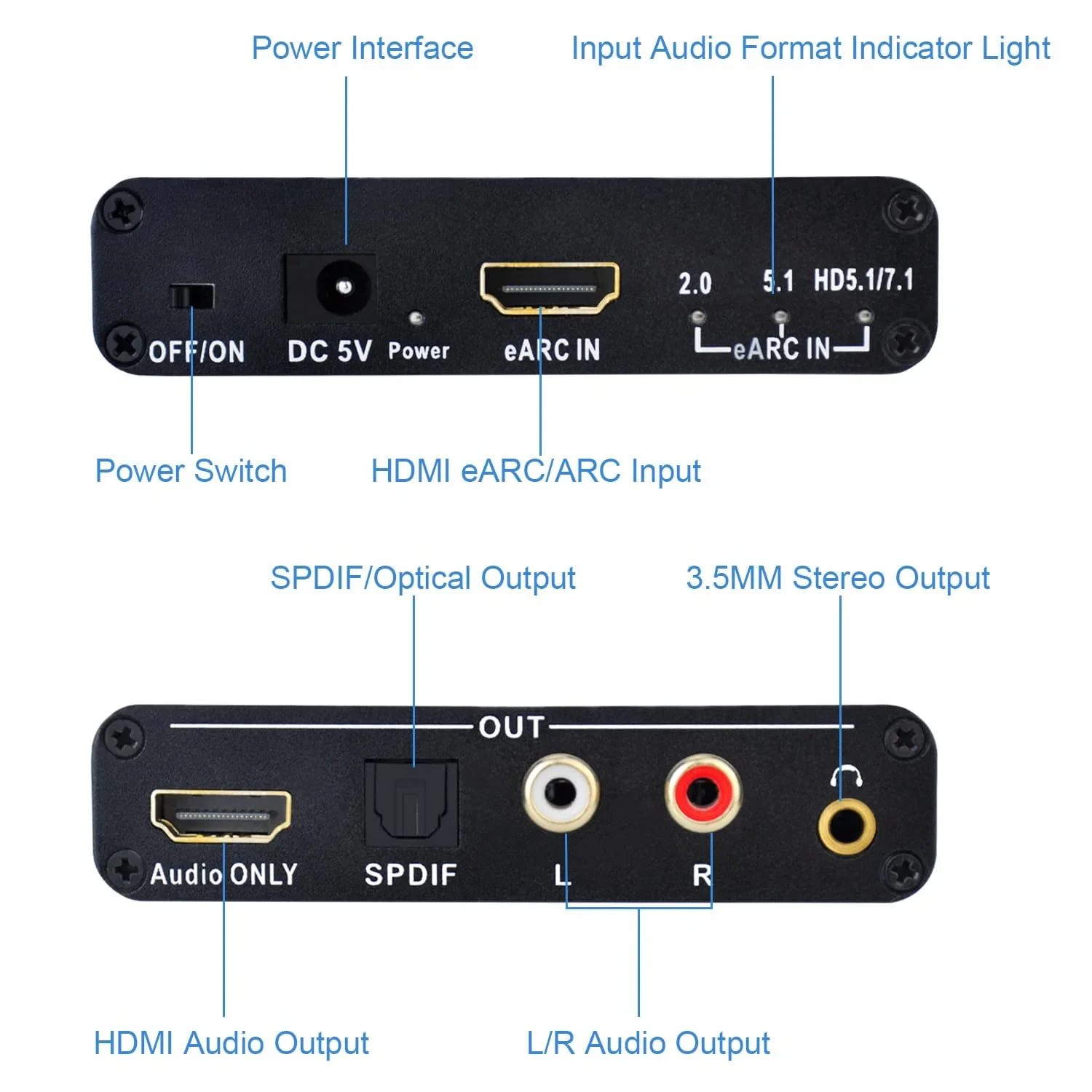 192KHz HDMI EARC ARC to RCA Au - Home Cinema Hdmi recension och pris