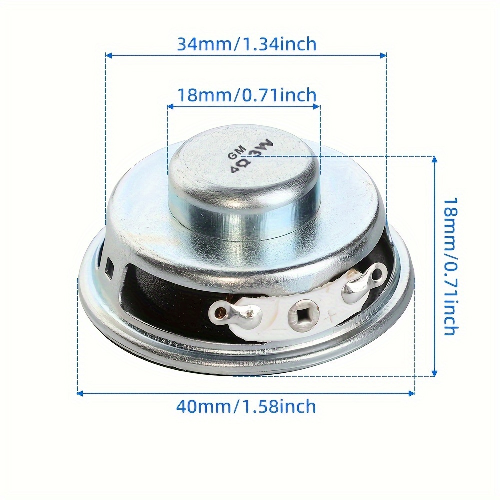 AUIN 2Pcs Mini 1.5 Inch Full F - Audio Home Cinema recension och pris