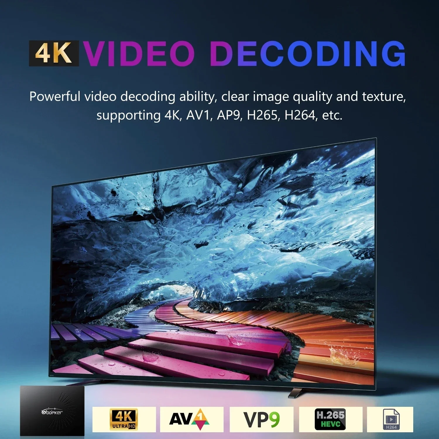 Woopker KW2 Android 14 TV Box  - Home Cinema Google recension och pris