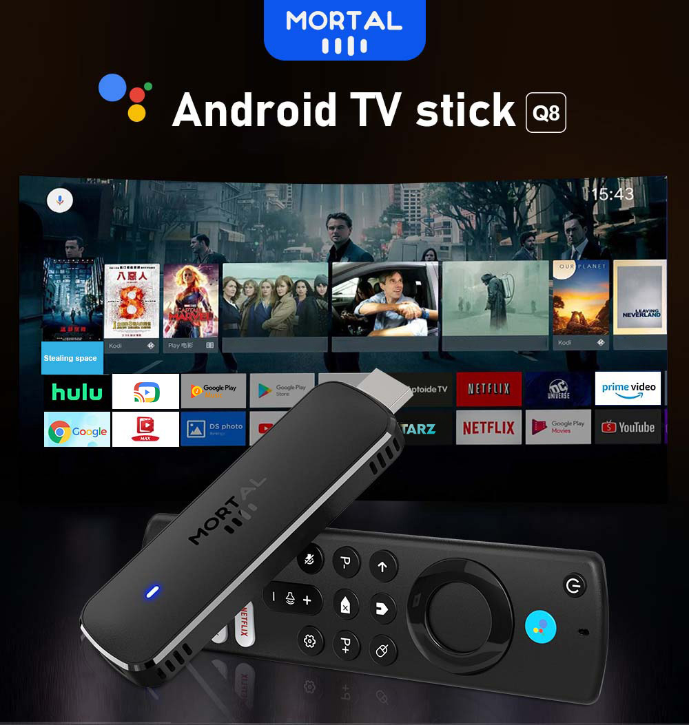 Android TV Stick Mortal Q8 Glo - Smart Tv Stick recension och pris