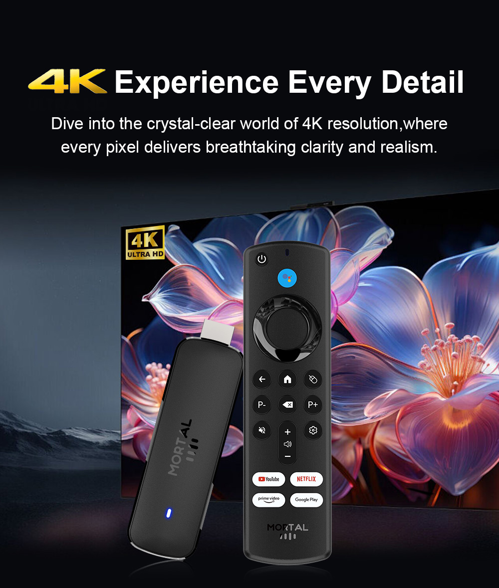 Android TV Stick Mortal Q8 Glo - Smart Tv Stick recension och pris