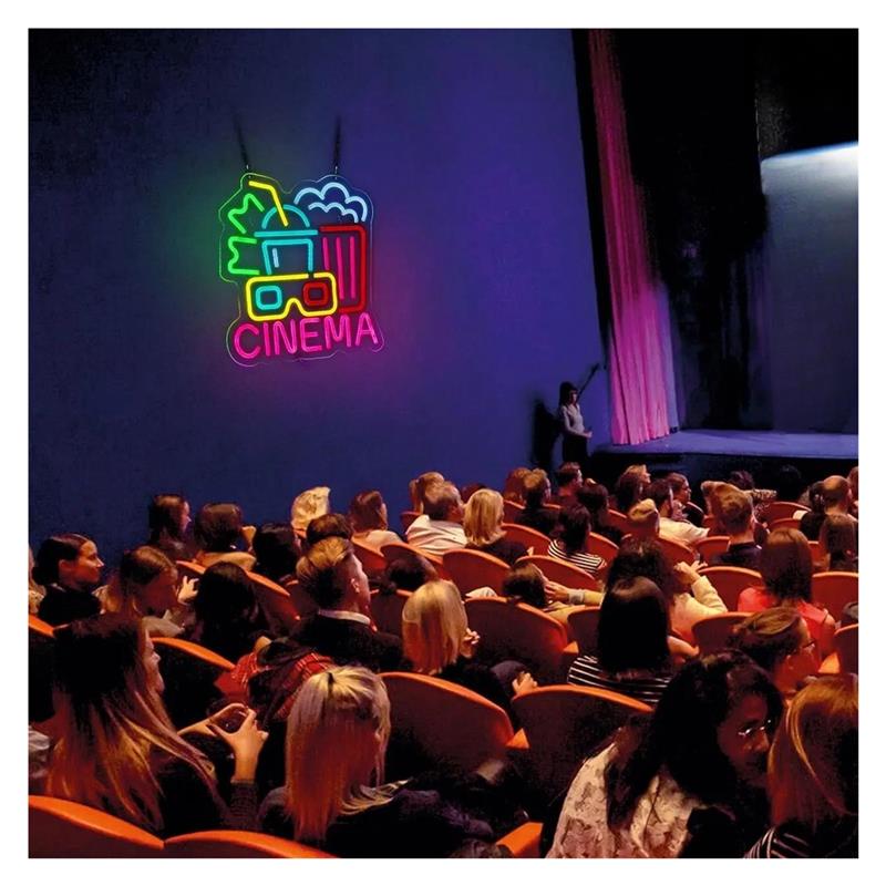 CINEMA Neon Sign, USB Powered  - Home Cinema Today recension och pris