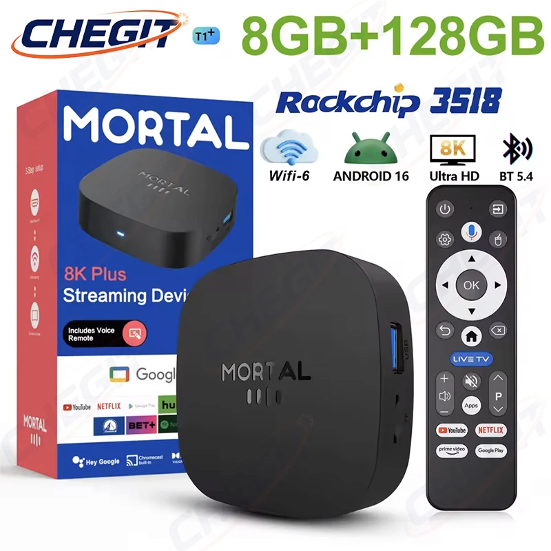 2026 New T1+ 8K HD TV Box Andr - Home Cinema Google recension och pris
