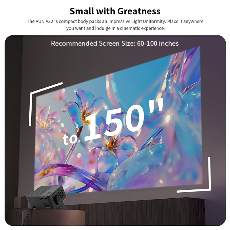 AUN A32 Pro Android 13 Project - Home Cinema Night recension och pris