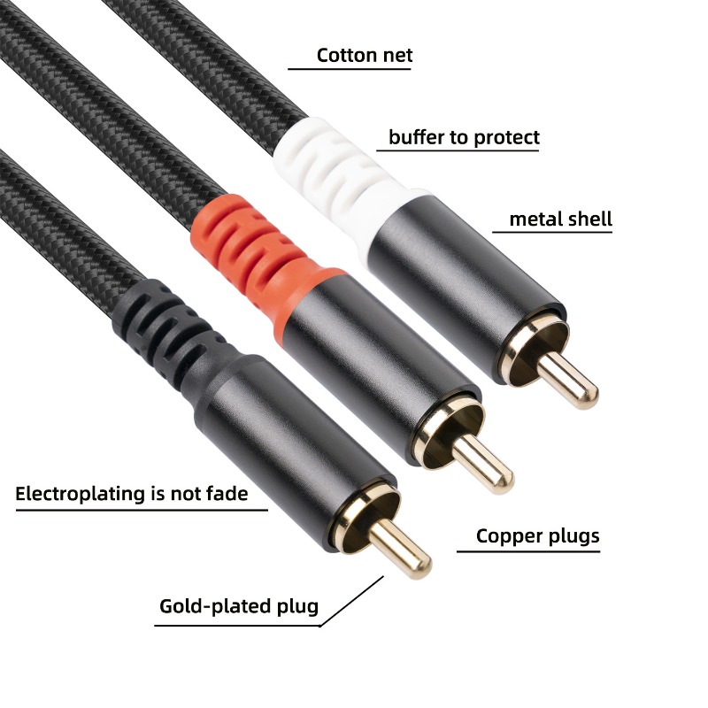 1/2/3M 1 RCA Male To 2 RCA Mal - Home Cinema Beamer recension och pris