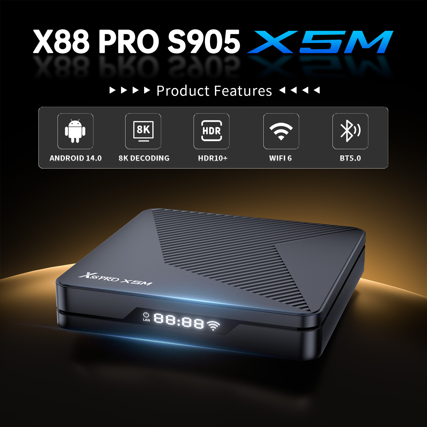 X88Pro X5M 8K Ultra HD AI-SR S - Home Cinema Google recension och pris