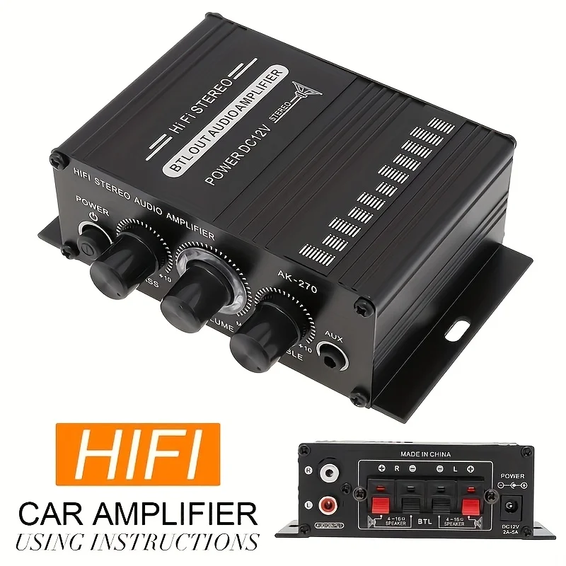 AK-270 400W Mini Power Amplifi - Home Cinema Beamer recension och pris