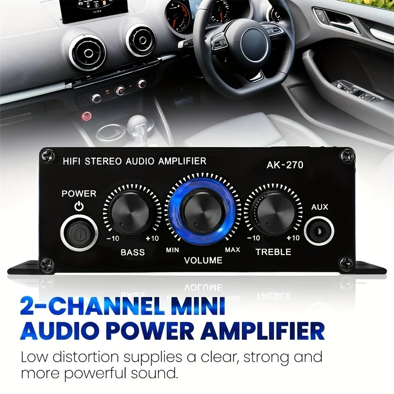 AK-270 400W Mini Power Amplifi - Home Cinema Beamer recension och pris