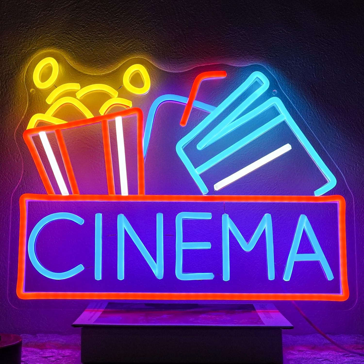 Cinema Neon Sign USB Powered L - Home Cinema Night recension och pris