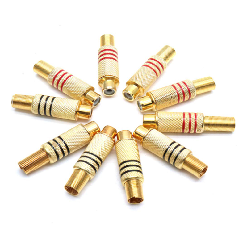 4PCS RCA Plug Gold Plated Sold - Home Cinema Beamer recension och pris