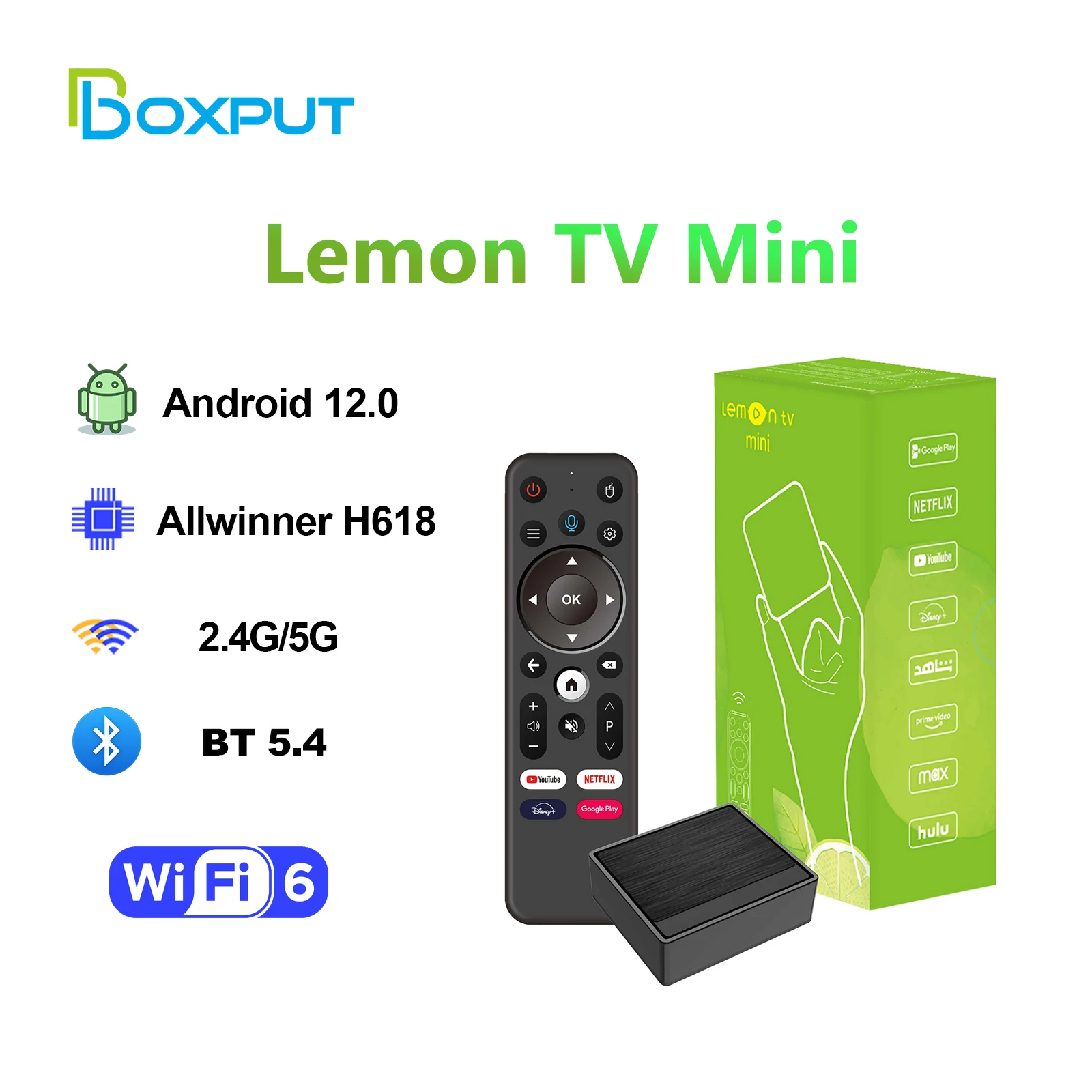 BOXPUT Lemon Mini TV Box Andro - Home Cinema Google recension och pris