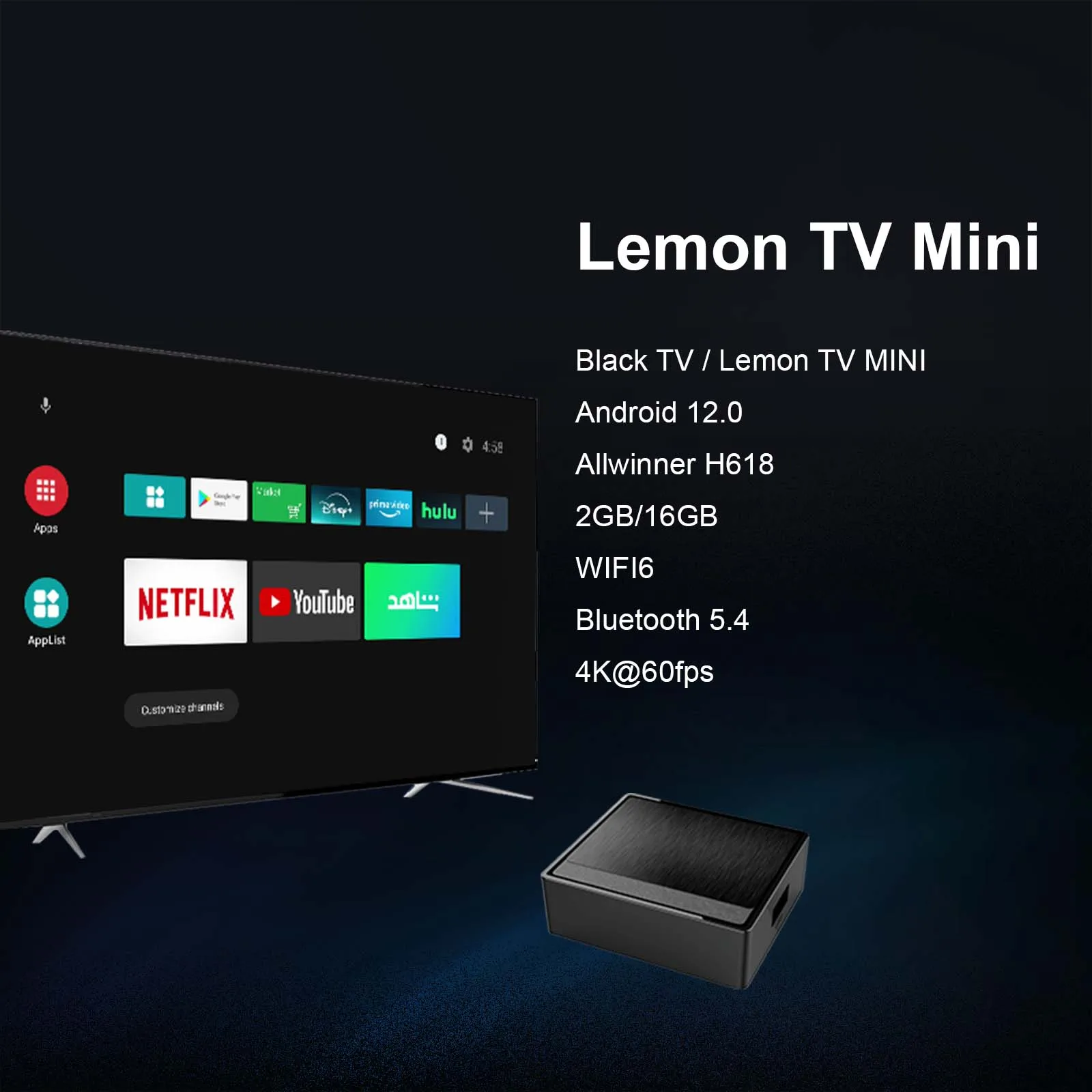 BOXPUT Lemon Mini TV Box Andro - Home Cinema Google recension och pris